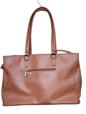 LoveVook Classic Brown Laptop Bag Women - Everyday Shoulder Handbag